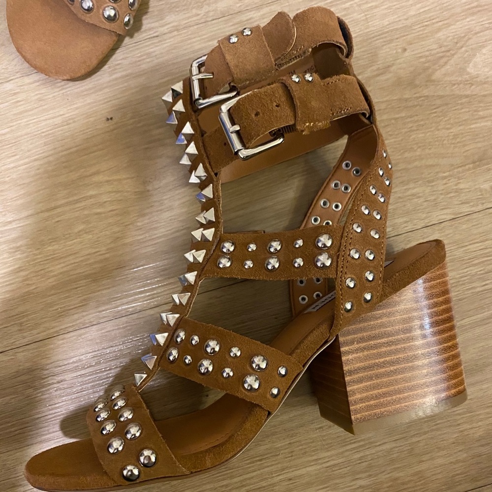 Brown Studded Steve Madden Shoes